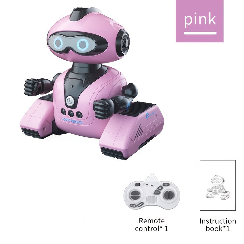 Gesture Sensing Robot for Kids 8+ with Storytelling Music Dance Programming White Pink