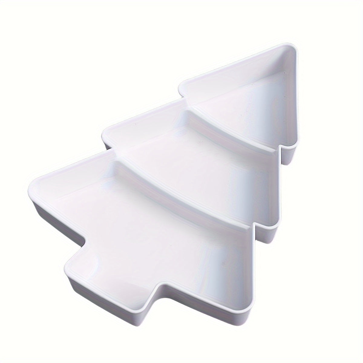 Christmas Tree Snack Tray for Nuts Fruits Candies Serving Platter Holiday Decor