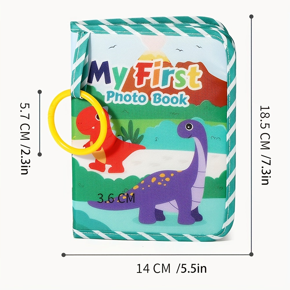 Baby Photo Album for Newborns and Toddlers Animal Themed Collage Frame Vertical Fabric Keepsake Unfinished Foldable