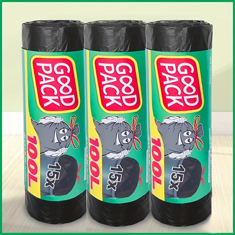 Large Thickened Drawstring Garbage Bags for Kitchen Yard and Barrel 30L 60L 98L