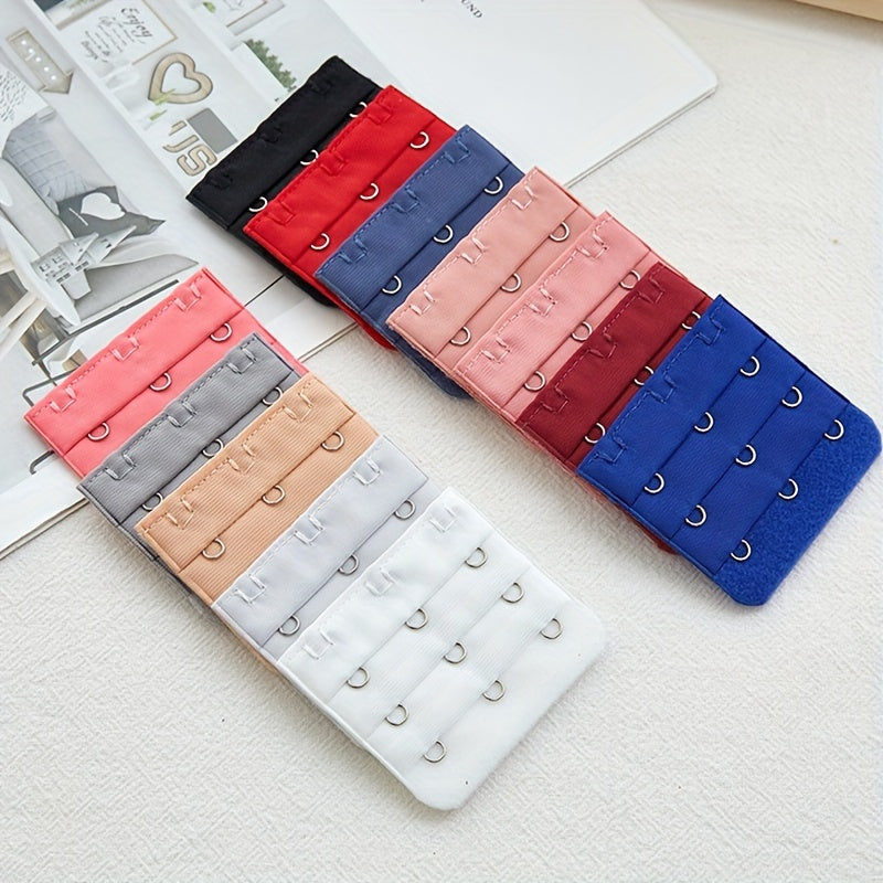 10 Pcs Adjustable Bra Strap Extenders with 3 Hooks for Women Lingerie