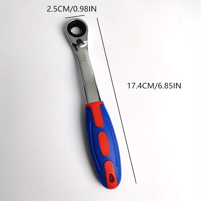 Juego de llaves de carraca universales de 7 piezas 8-19mm Herramienta de reparación de automóviles de metal