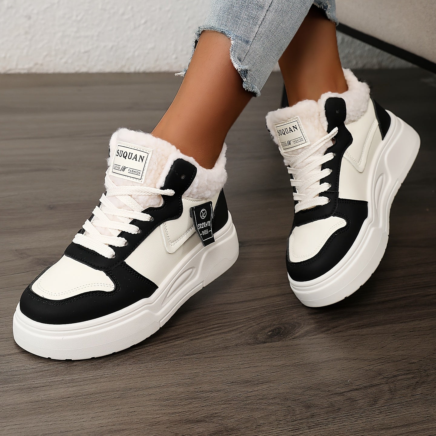 Women's Winter Plush Lined Ankle Boots Thickened Snow Boots