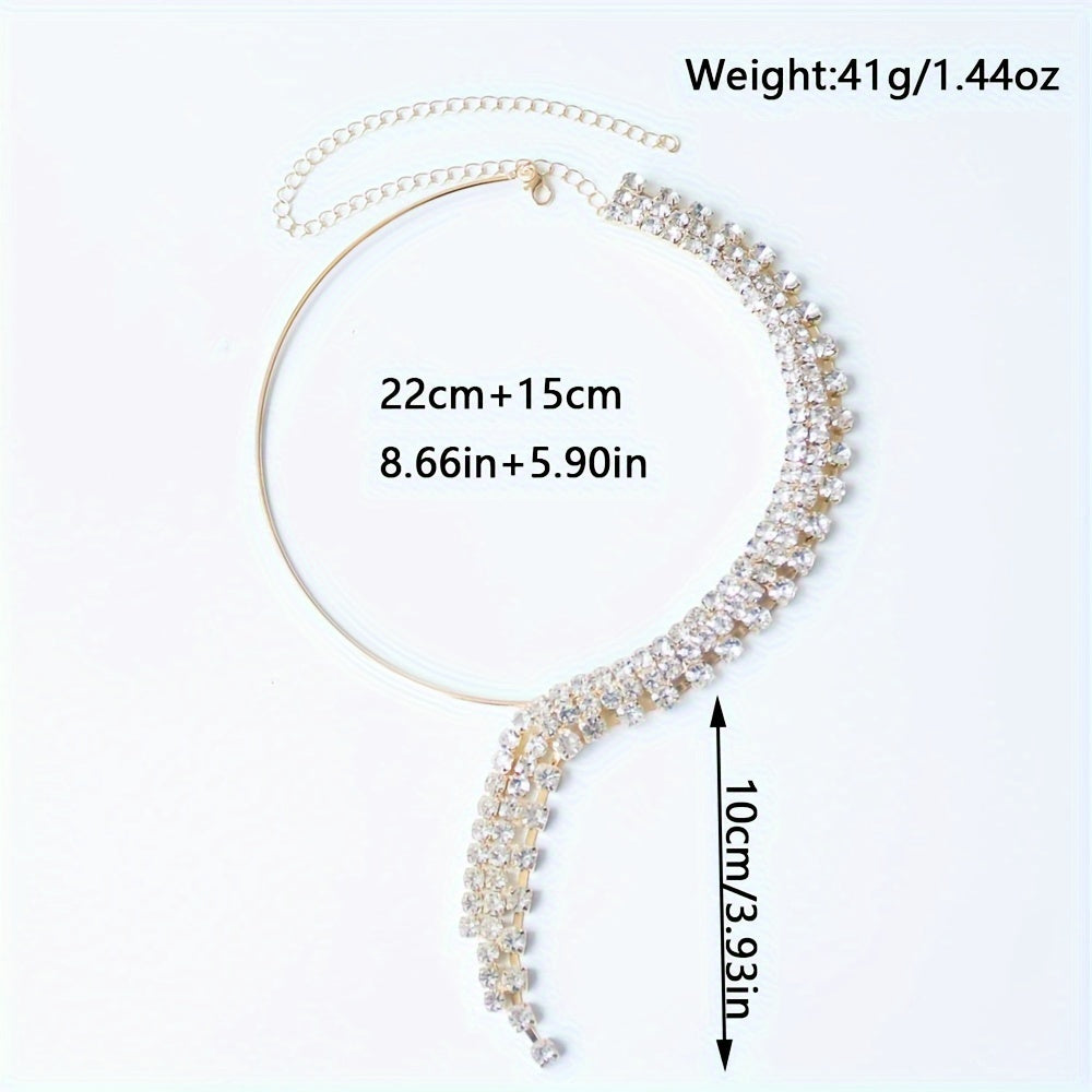 Chic Ko'p Qavatli Marjon, Tasmalar va Rhinestone'lar bilan - Bayramlar, Festival va Sevgi Kuni uchun Ideal - Boho Vibes