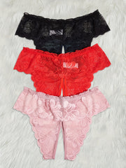 Женское хлопковое oversize сексуальное нижнее белье, три пары