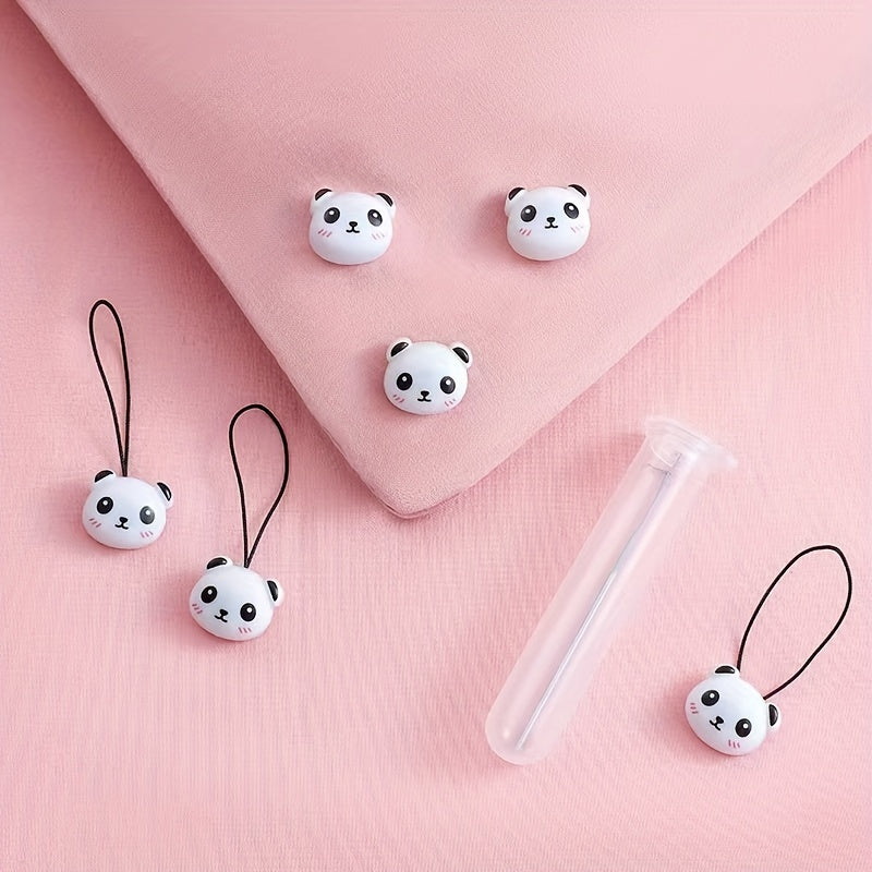 Black Panda Bedding Clamp No Needle Design for Sleeping Comfort Cute Home Bedding Accessory