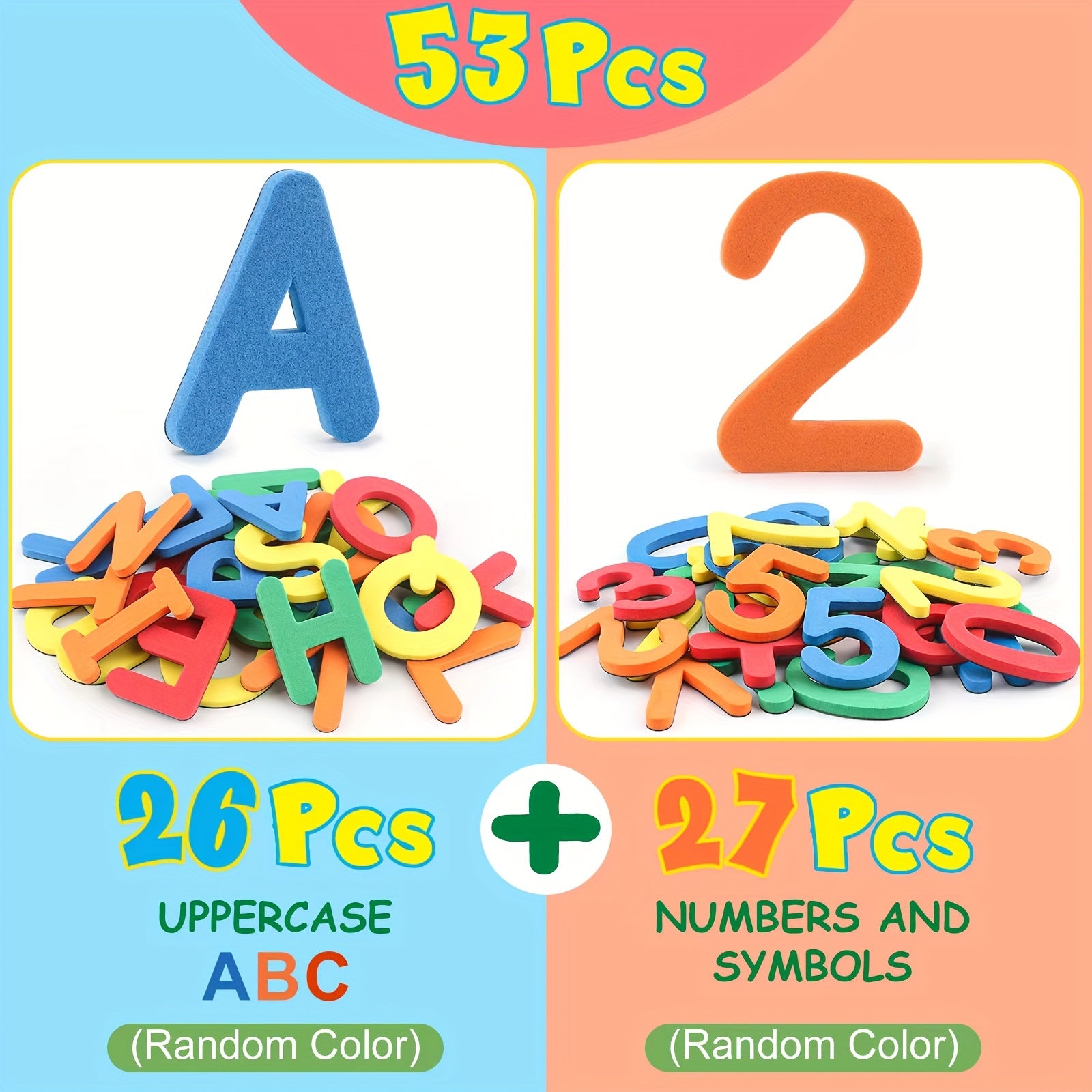 Educational Magnetic Stickers for Kids 3+ Number Refrigerator Magnets Set of 26