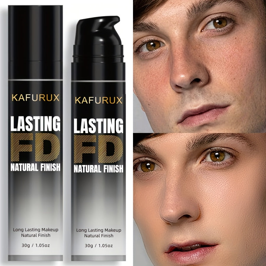 Men's Full Coverage Concealer Waterproof Liquid Foundation for All Skin Tones