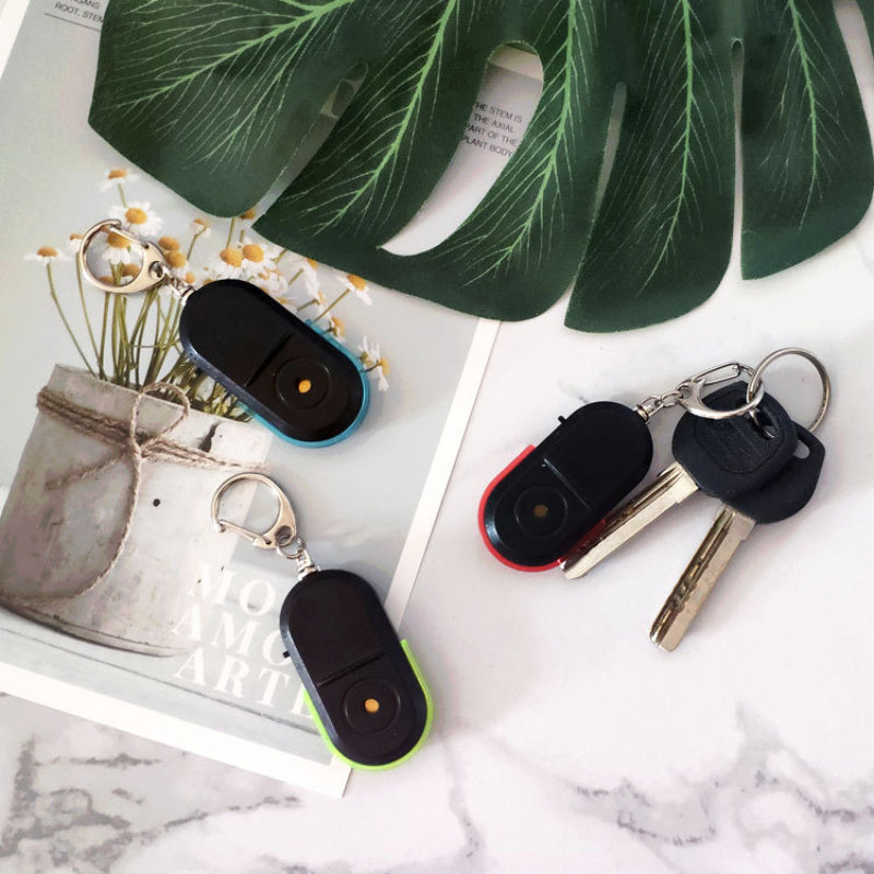 LED chirog'i bilan Anti-Yonib Ketish Kalit Topgich, ovozli boshqaruv, batareyka bilan ishlaydi, sayohat va kundalik foydalanish uchun