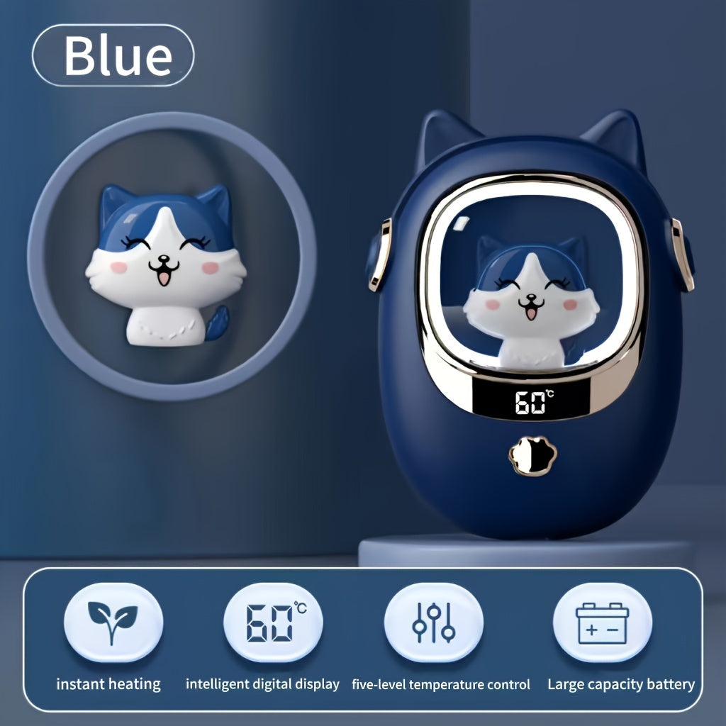 Portable Hand Warmer with Digital Display 3000mAh Rechargeable Battery for Outdoor Activities