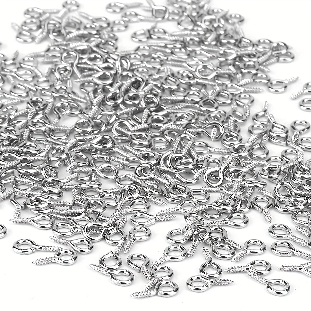 Set of 500 Small Metal Eye Pins 4x8mm Jewelry Findings for DIY Crafts