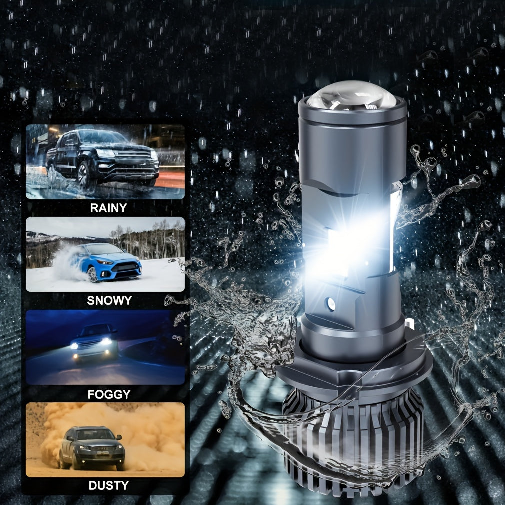 140W Car LED H4 Headlight Mini Projector Hi Lo Beam 6000K Canbus for Cars