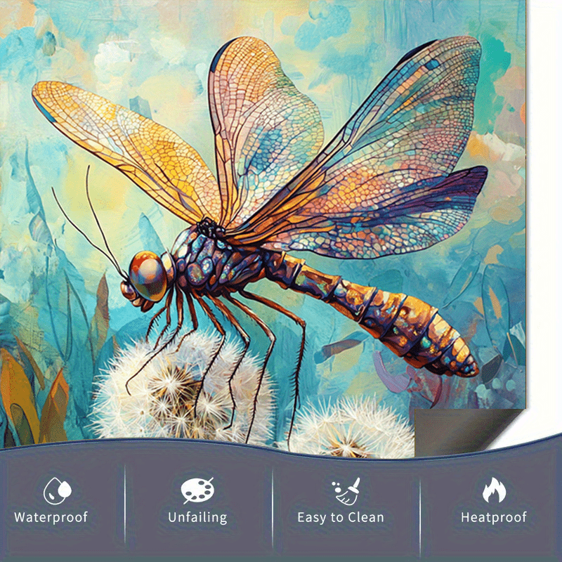 Qushchala idish-tovoq mashinasining eshigi magnit, suv o'tkazmaydigan PVC, jonli dizayn, 58.5x65 sm