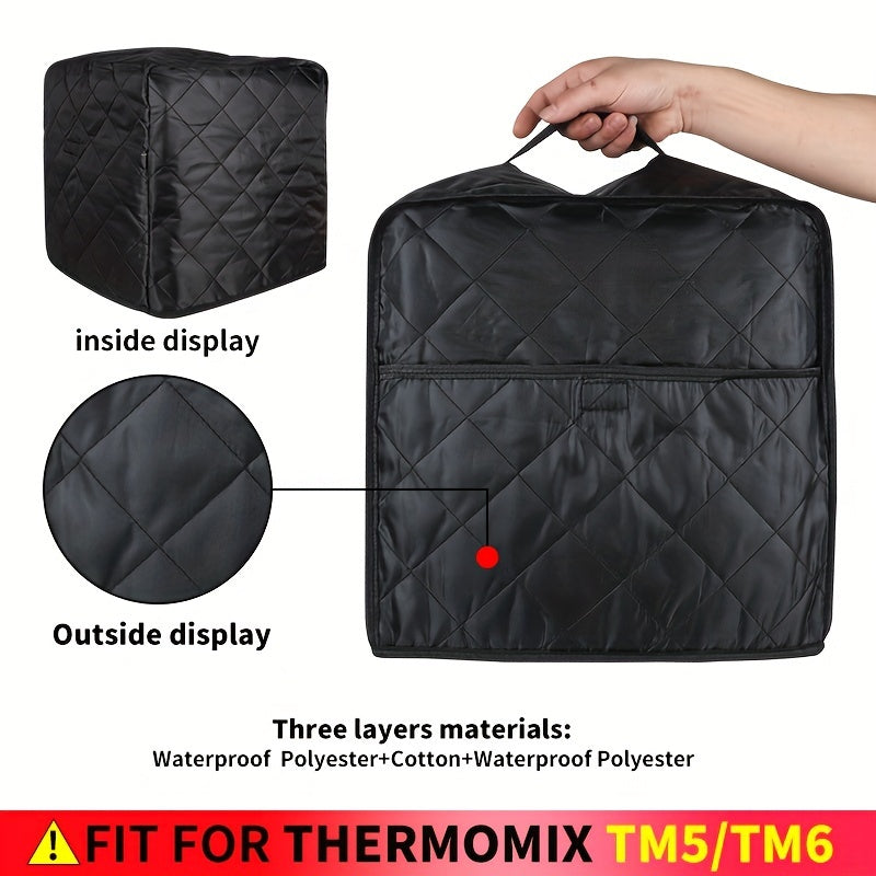 Funda para electrodomésticos de cocina para Thermomix TM5 TM6, a prueba de polvo y salpicaduras, material de 3 capas