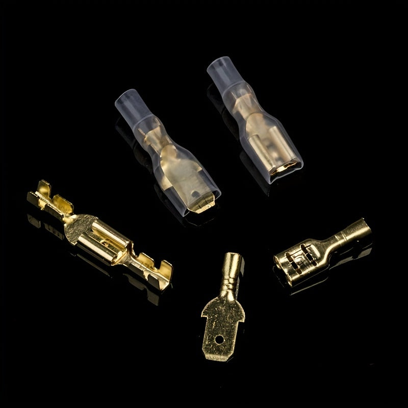 180-315 Pcs Crimp Spade Terminals with Insulating Sleeves for Wire Connectors