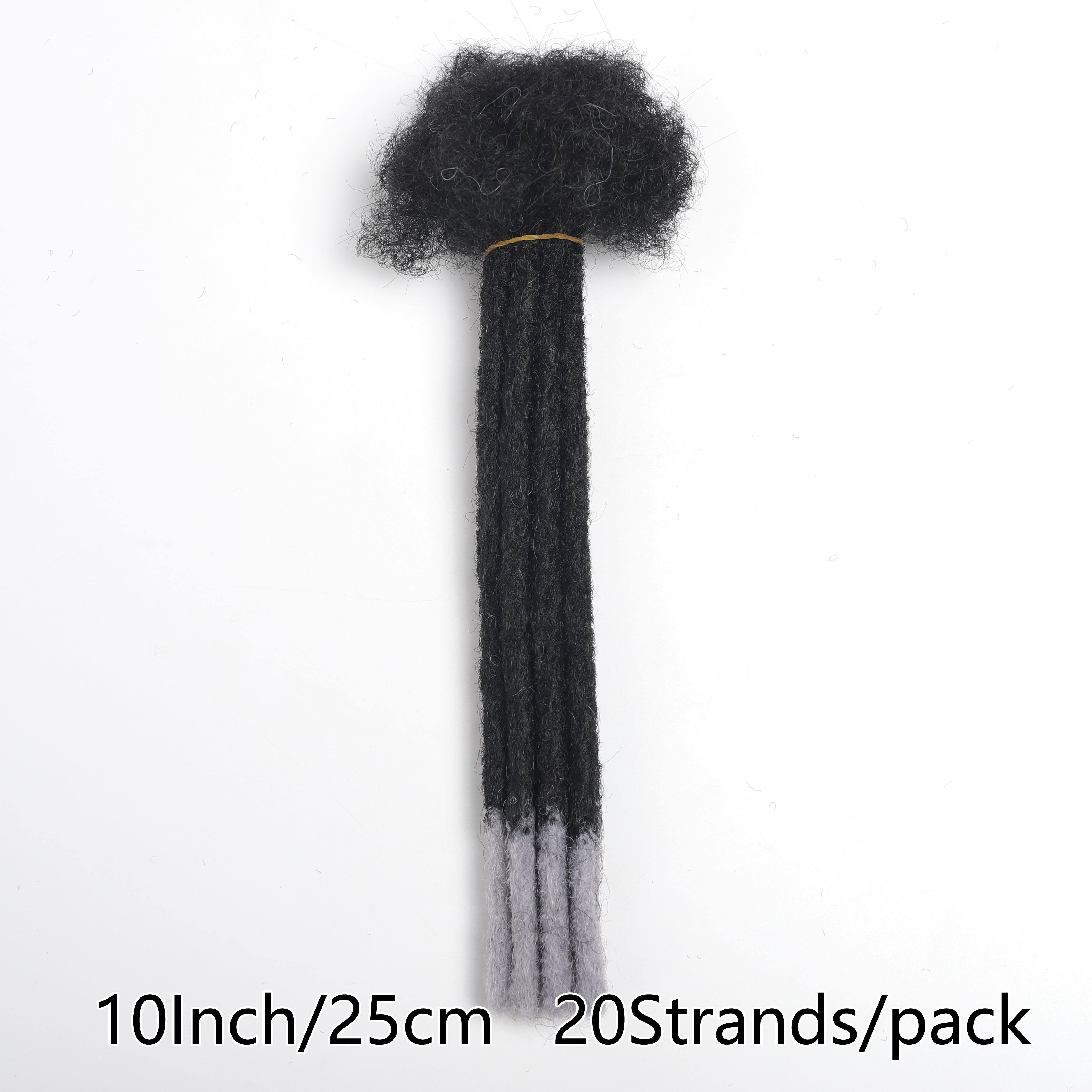 10-Inch Synthetic Loc Dreadlocks Extensions 20 Strands Afro Kinky Style
