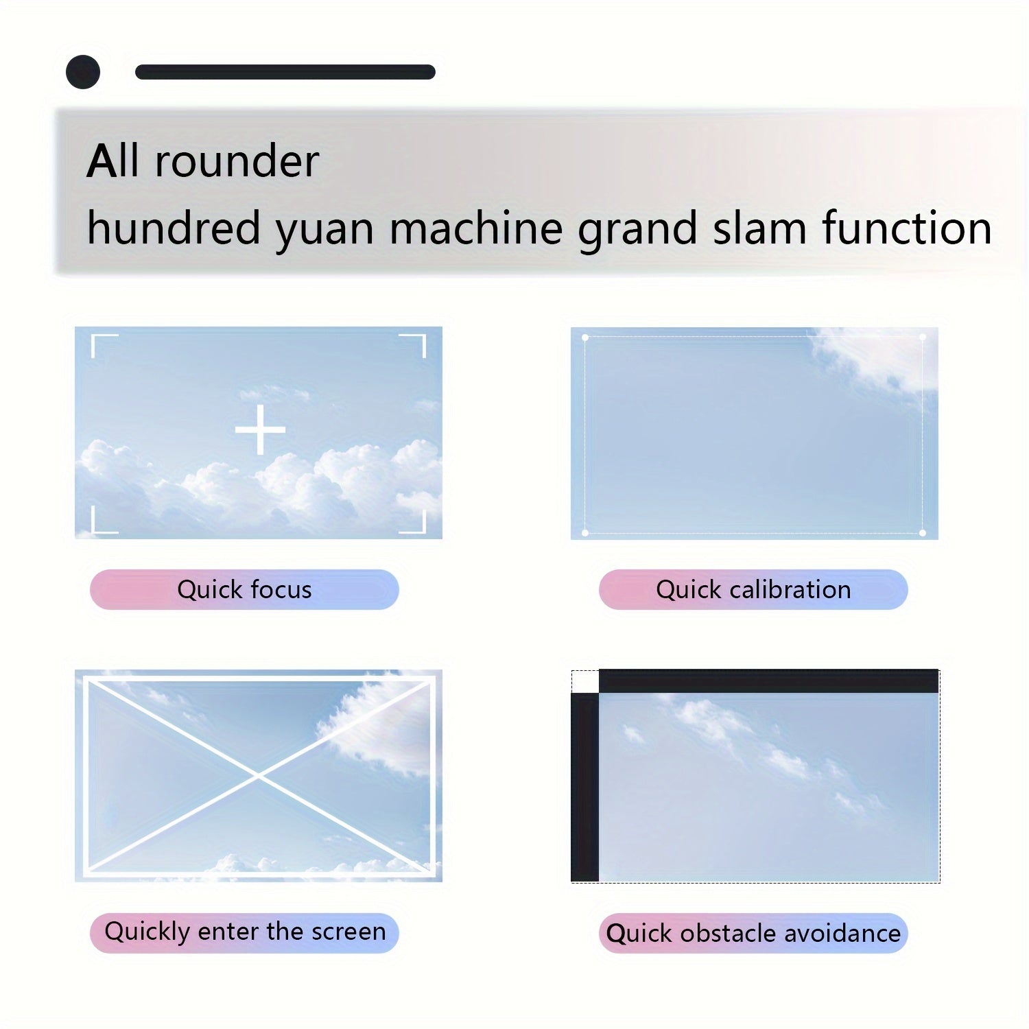 Mini Portable LCD Mini Projector for Family Movie Night 1280x720 HD 50 Lumens