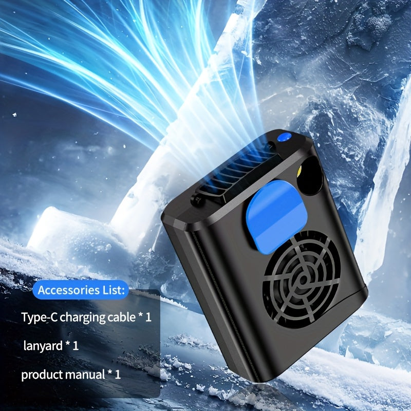 Portativ qayta tiklanadigan, bladeless klip fan, bel, bo‘yin va qo‘lda ishlash uchun mos. Tashqi sport, baliq ovlash, velosipedda yurish va oshxona uchun ajoyib.