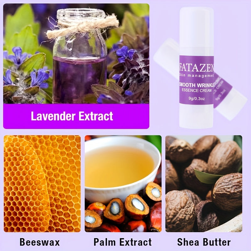 Unisex Lavender Firming Face Cream Stick 9g Hypoallergenic Wrinkle Reducer