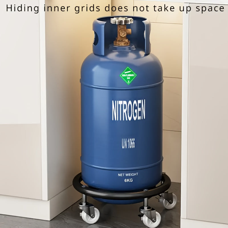 Vakuumli gaz silindrlari uchun zanglamaydigan po'latdan yasalgan saqlash rack, suyuqliklar uchun suv nasoslari va g'ildiraklar bilan