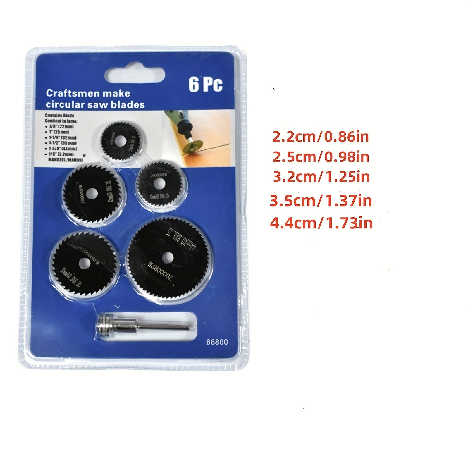 6PCS High-Speed Steel Mini Saw Blade Set for Wood Plastic Metal Durable