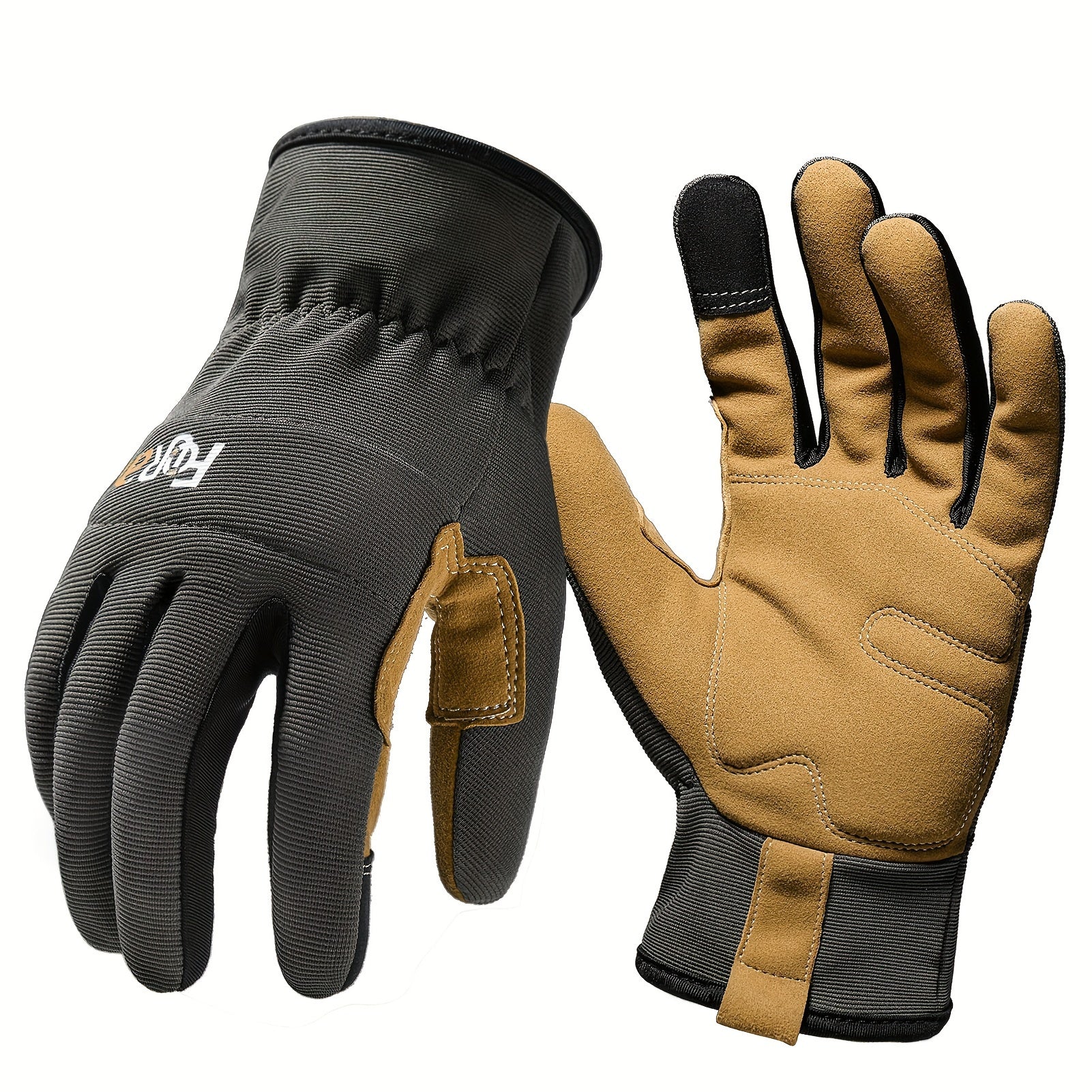 High-Performance Work Gloves Men Women Breathable Touchscreen Grip Construction Gardening Black Brown Olive Green