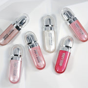 Женский увлажняющий блеск для губ — увлажняющая жидкая помада в оттенке оранжево-розовый