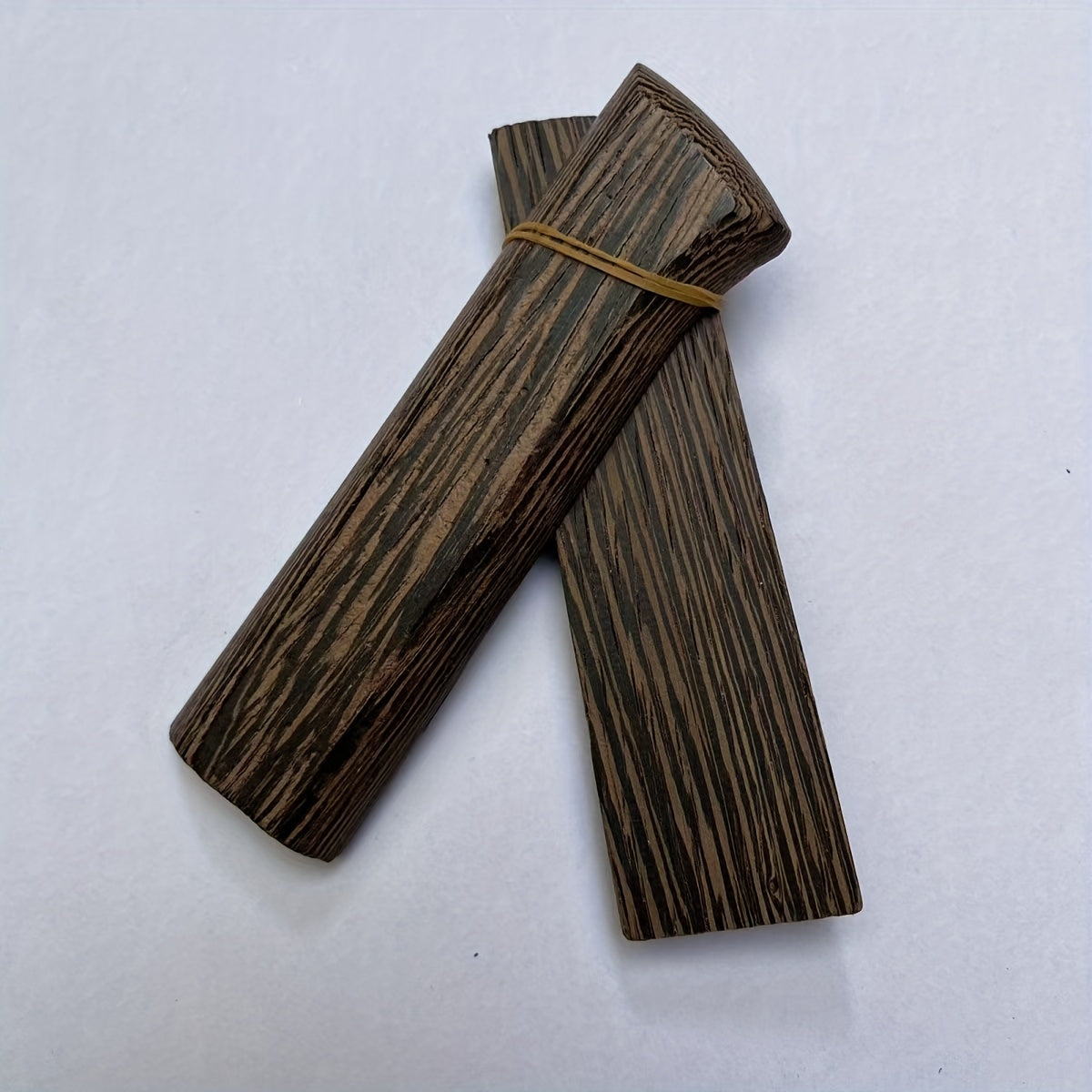 Wood Knife Handle Replacements Chicken Wings Design 1.9cm Thick Rivets Included