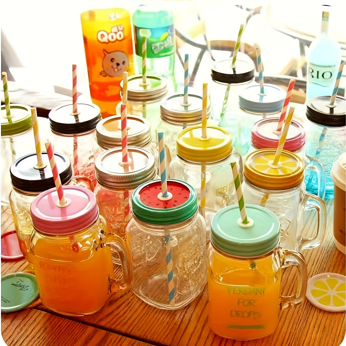 25 Pack Assorted Paper Straws Polka Dot Striped Waves Stars for Parties Weddings BBQ