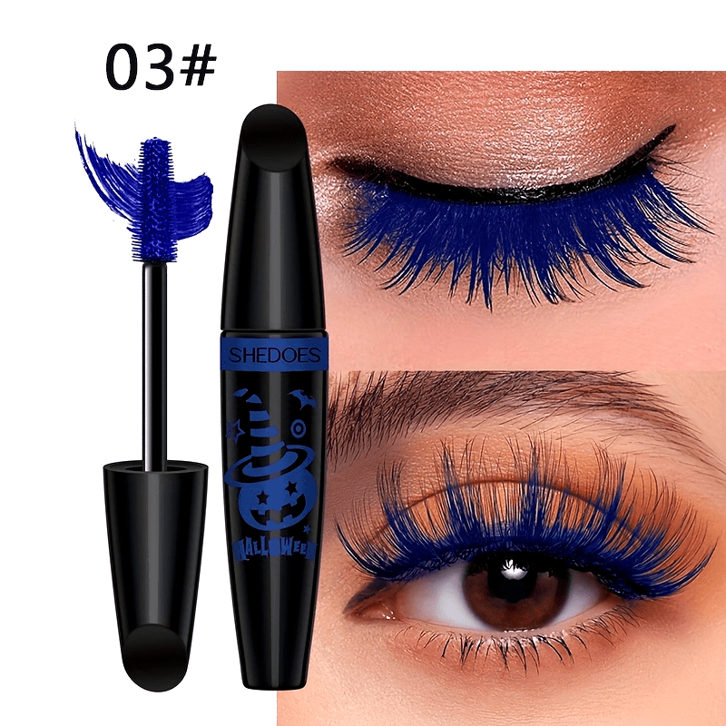 Women's Waterproof Colorful Mascara 6 Shades Curled Long Lashes