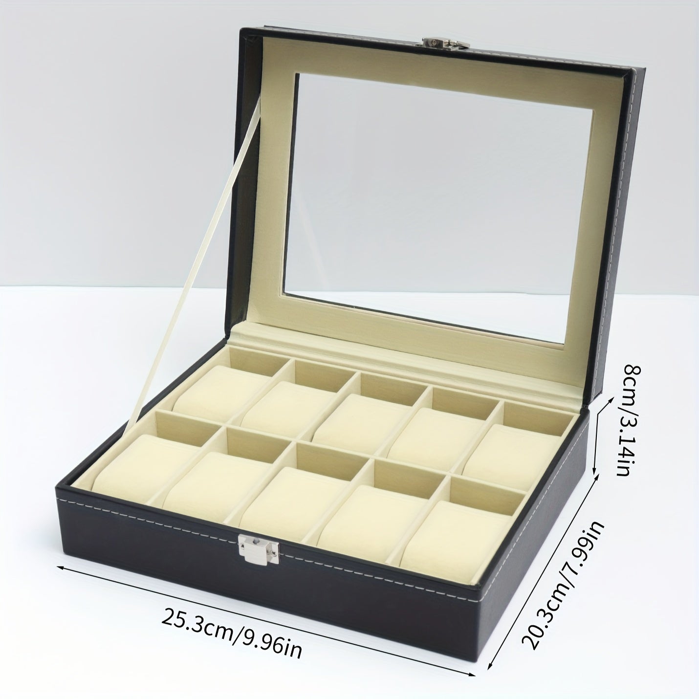 Leather Watch Storage Box 1-12 Slots Display Case Gift Idea
