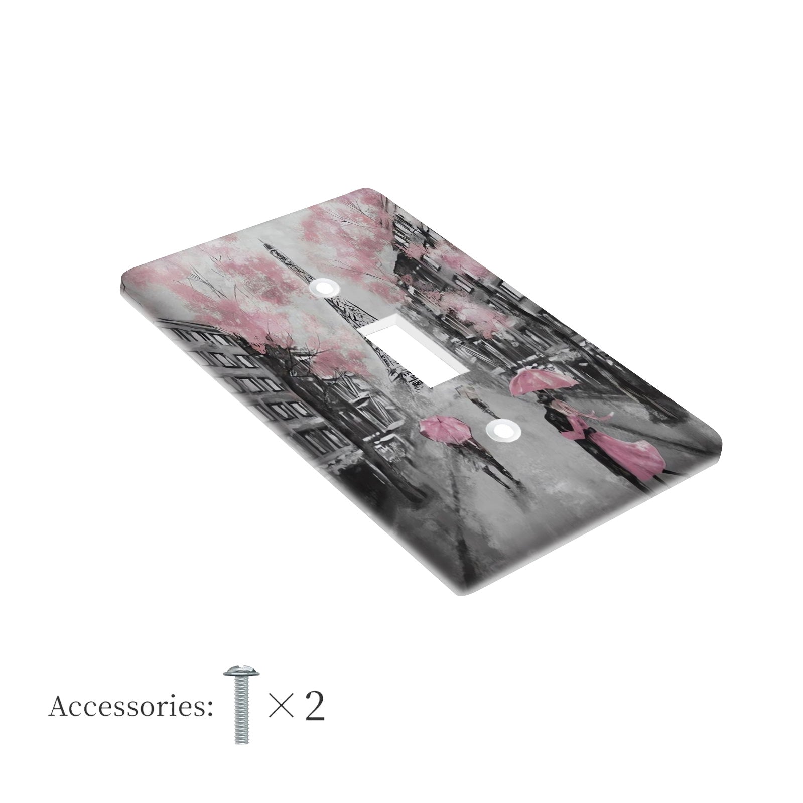 Элегантная крышка для выключателя света в форме Эйфелевой башни, не требует электричества или батареек, легко чистится, универсальный дизайн, идеально подходящий для любого оформления комнаты.