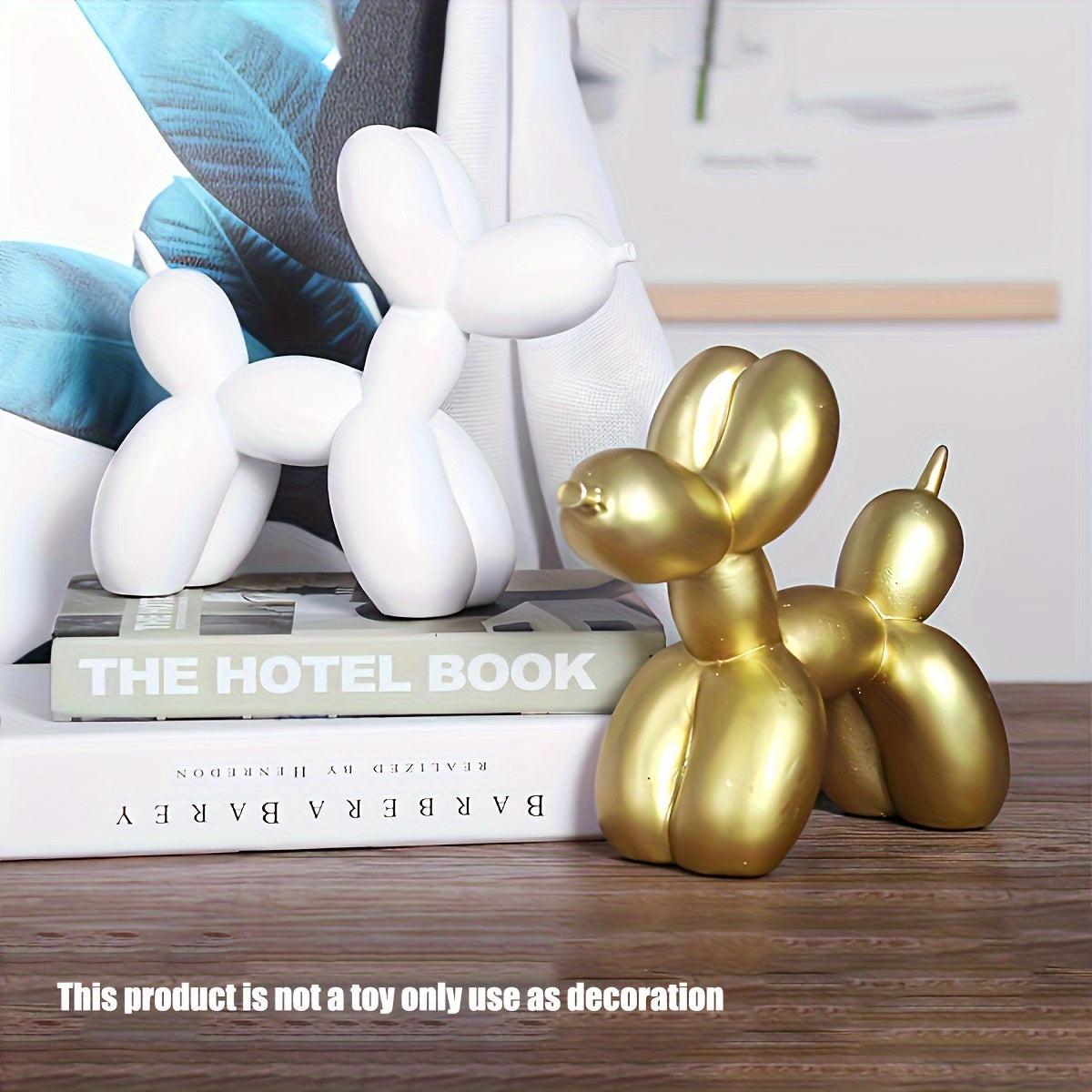 Minimalist Cartoon Dog Figurine for Home Decor Indoor Outdoor Small Decorative Statue