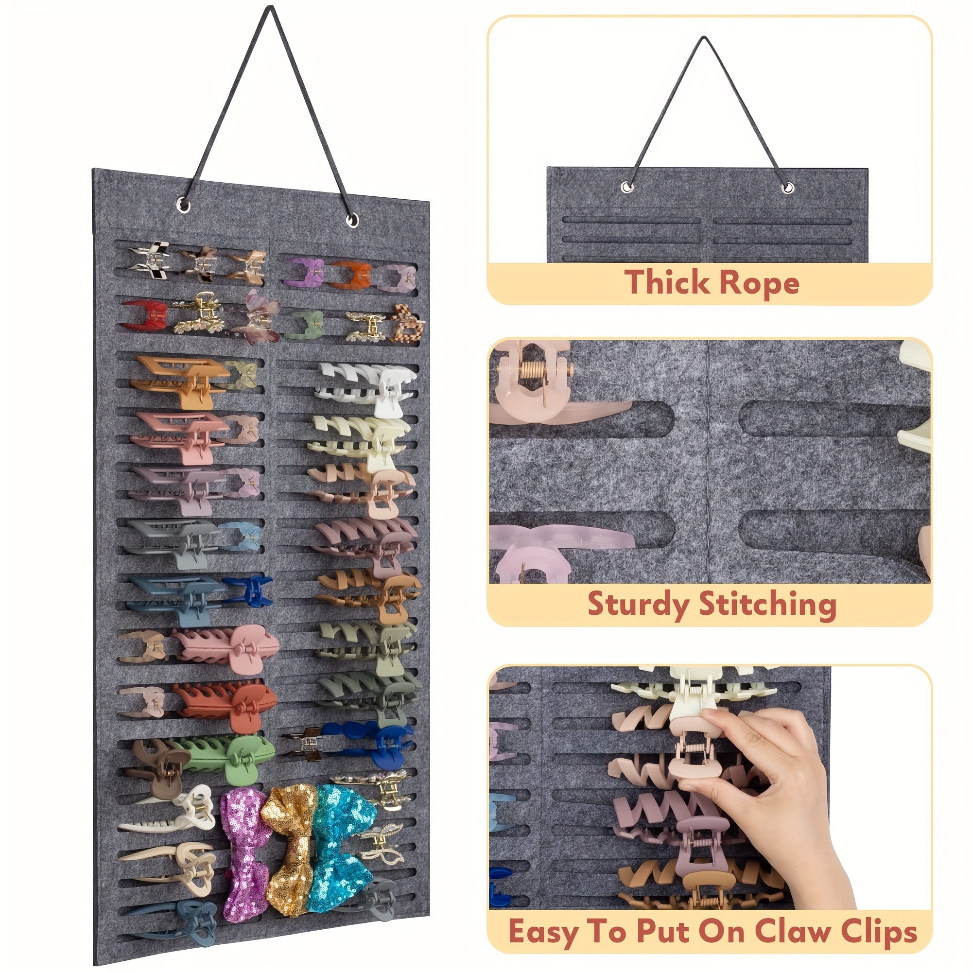Hair Clip Holder for Women, Stylish Storage Stand, Hair Accessories Organizer