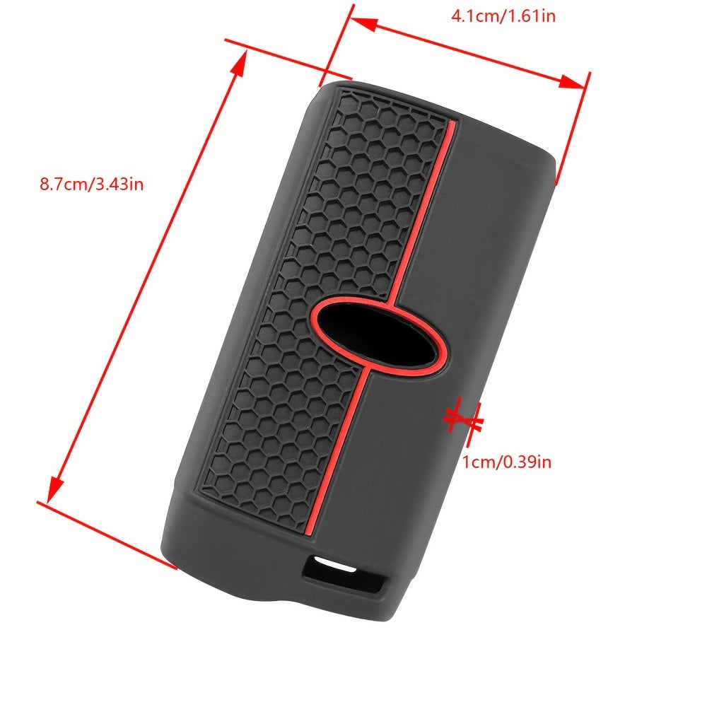 Silicone Car Key Cover With Keychain Compatible for SUVs and Sedans