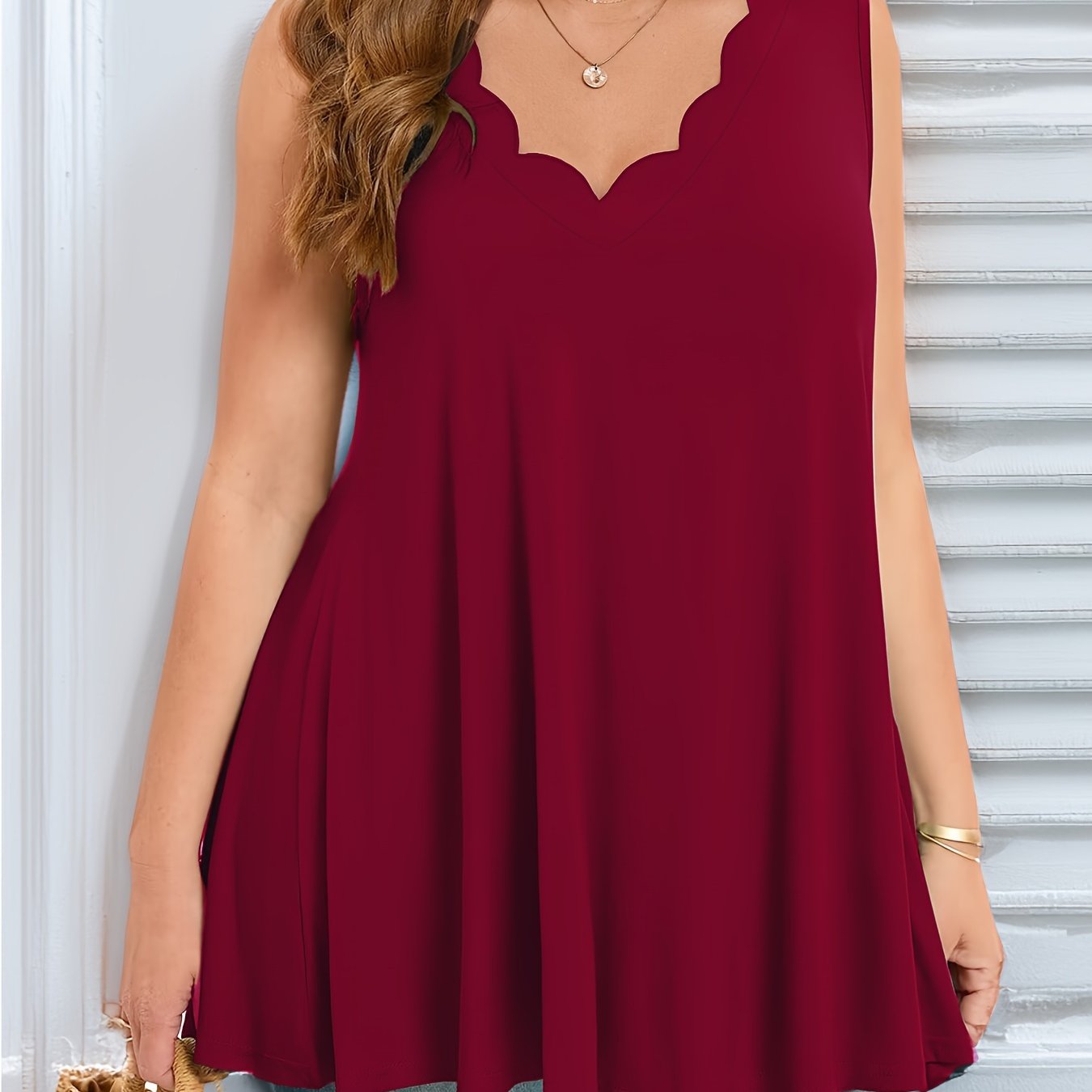 Plus size petal bo‘yin kamzul ayollar uchun to‘qima rangsiz paxta, bezsiz