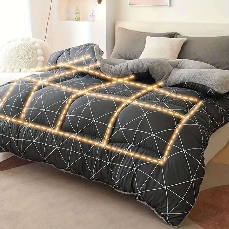 Winter Quilt Made of Sheep Fleece for Cold Weather Warm Bedding