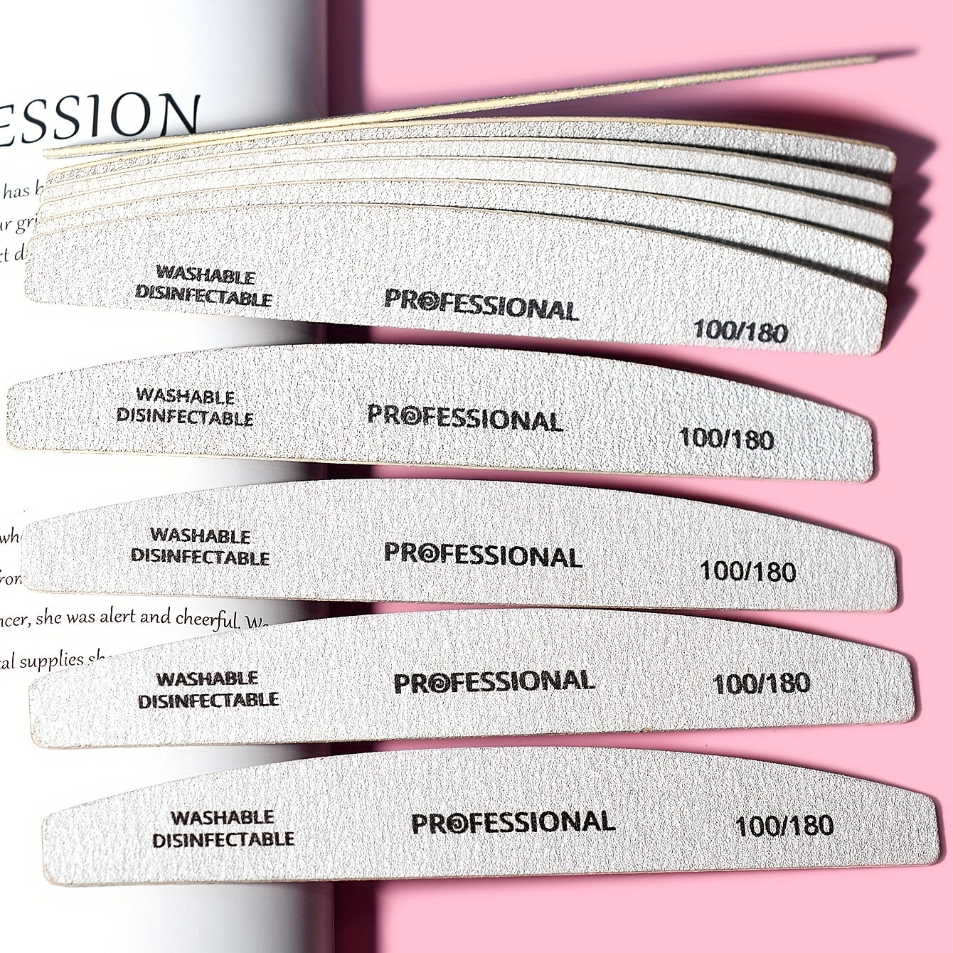 Professional Nail File Buffer Set for Home and Salon Manicures Unscented