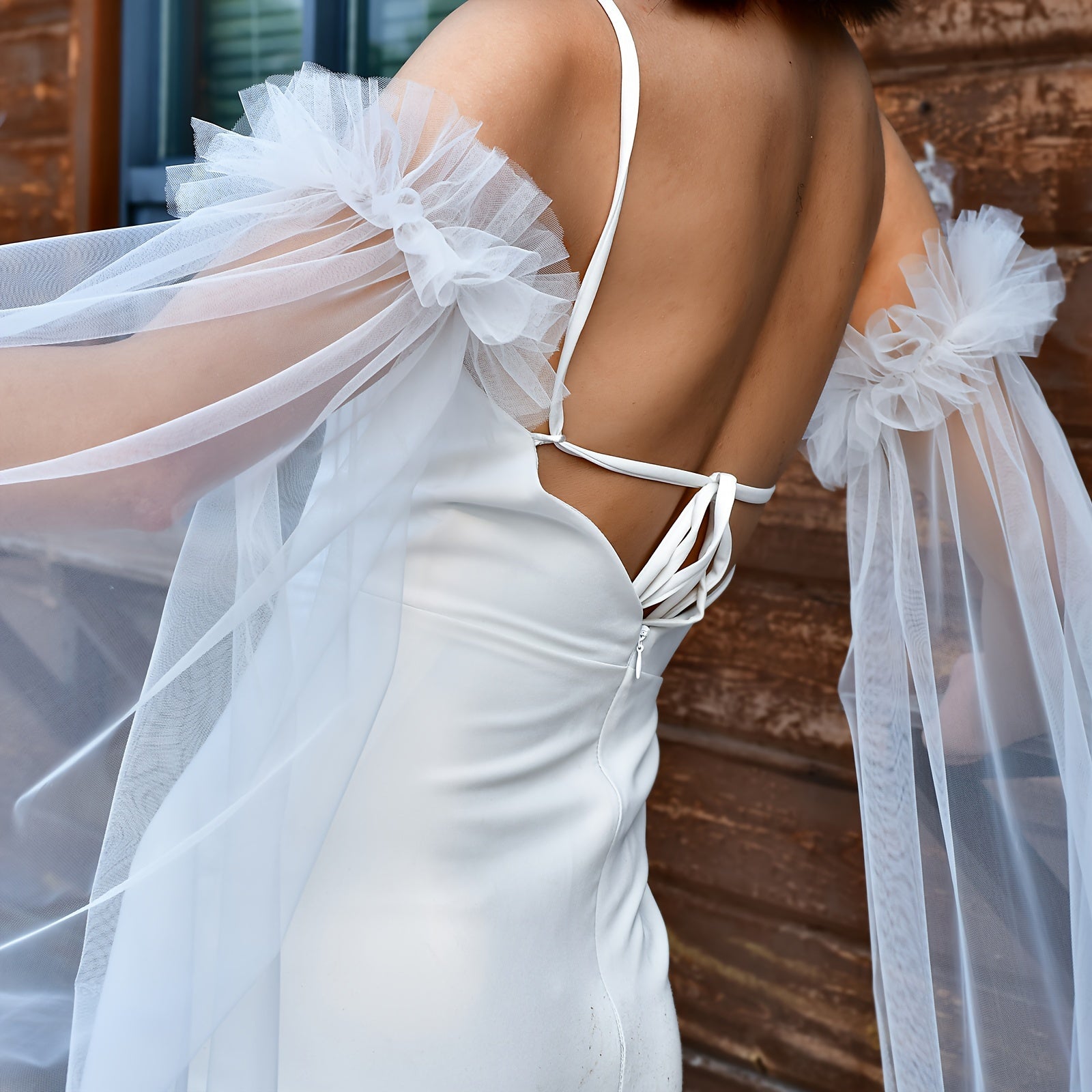 Long Tulle Bridal Sleeve Covers for Weddings in Various Colors Nylon Hand Wash