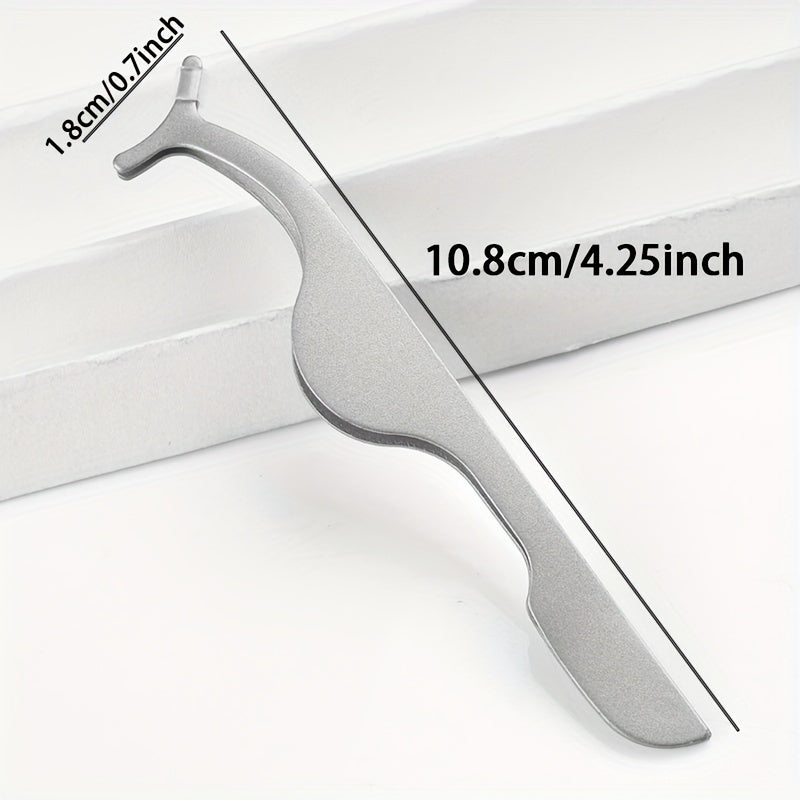 Rizador de pestañas y pinzas para cejas de acero inoxidable para mujer - pulgadas de largo