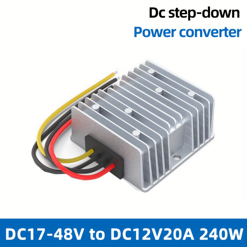 Convertidor de potencia de escalón DC 17-48V a 12V 20A 240W compacto y duradero