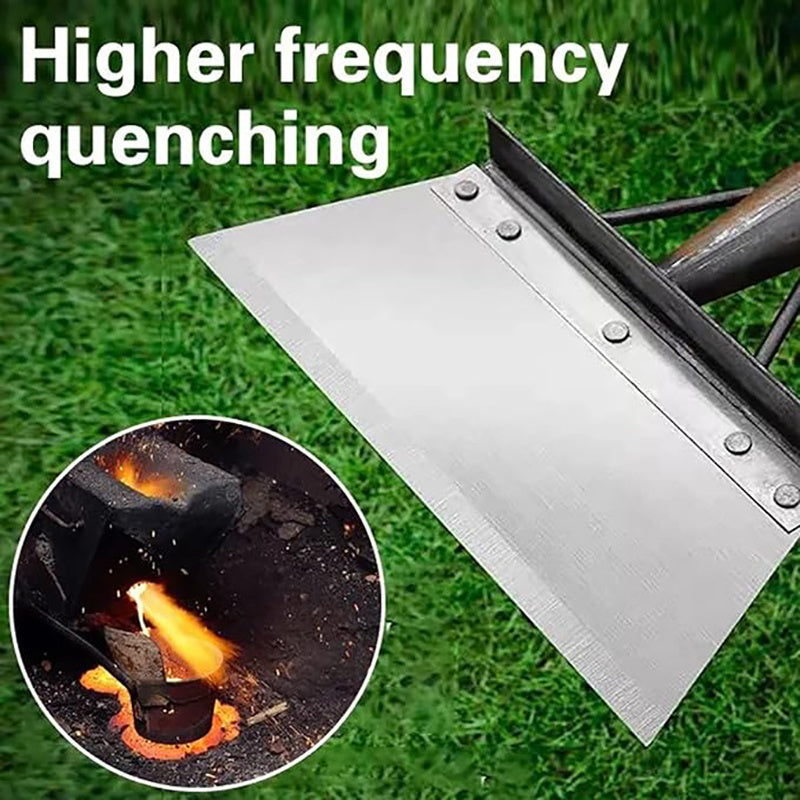 Stainless Steel Garden Shovel Multi-Function Handle-Free Yard Weeding and Cleaning Tool