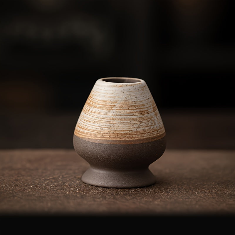 Set of 4 Matcha Tea Ceremony Accessories Bamboo Whisk Scoop Bowl Holder