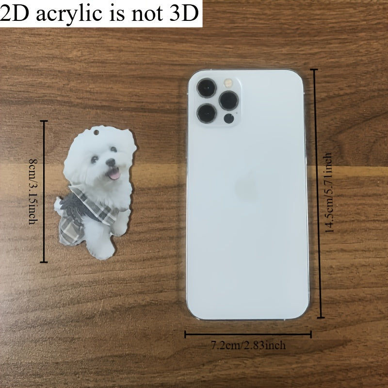 Akril itcha chaqaloq avtomobil bezagi sovgʻa kaliti zanjir sumka bezagi it sevuvchi sovgʻa