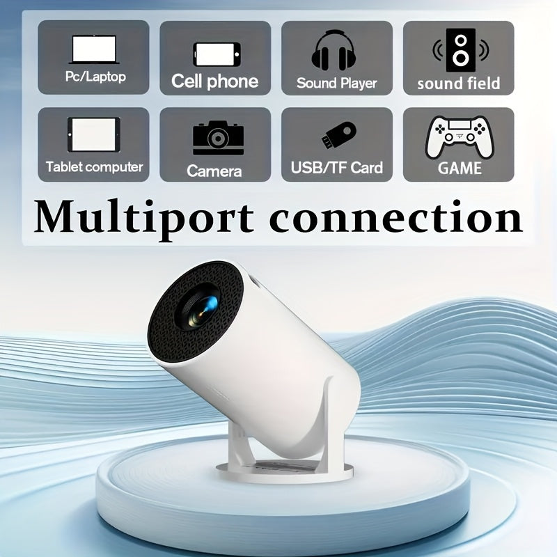 Mini Portable Projector with 720P HD LCD Display for Indoor Outdoor Use