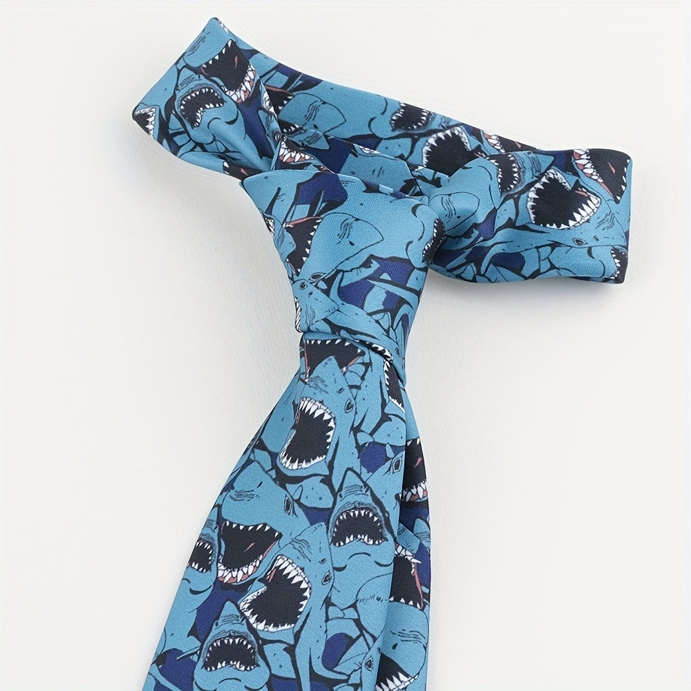 Men's Polyester Tie with Multicolor Modern Novelty Print