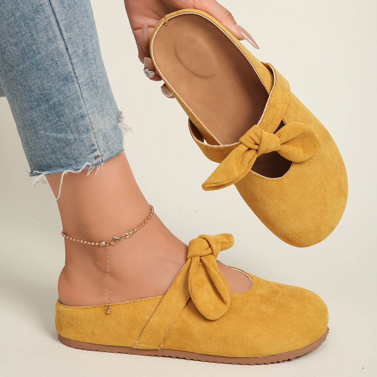 Women's Slip-On Shoes Cushioned Sole Non-Slip Rubber Casual Formal