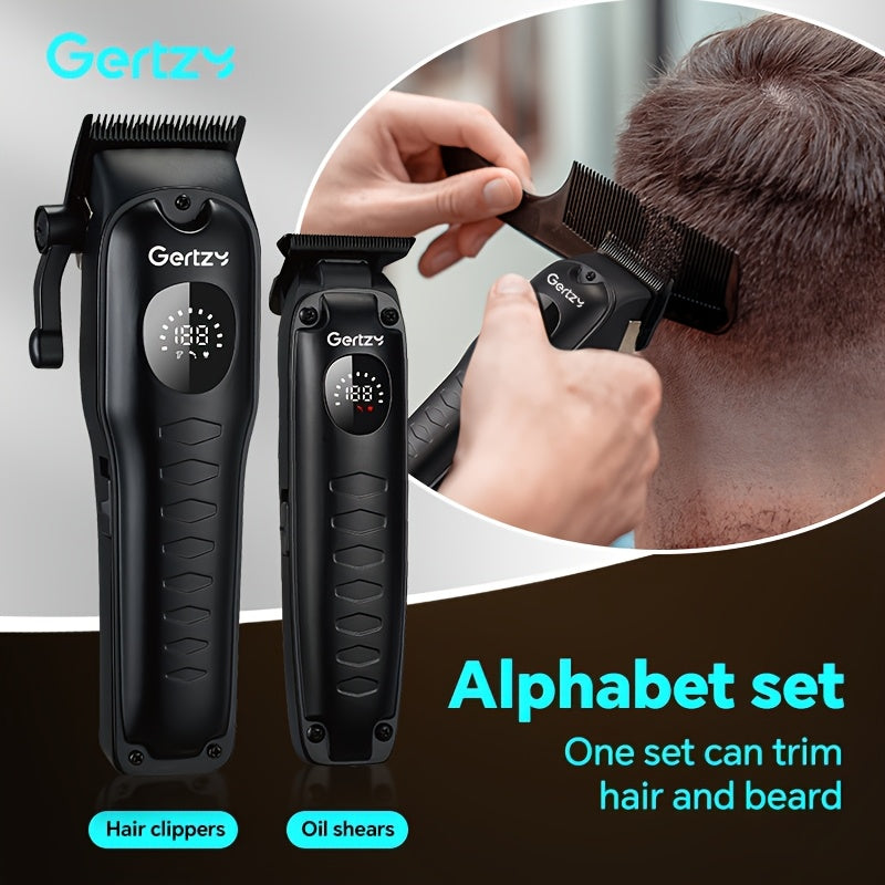 Electric hair clipper with LED display USB charging perfect gift for men