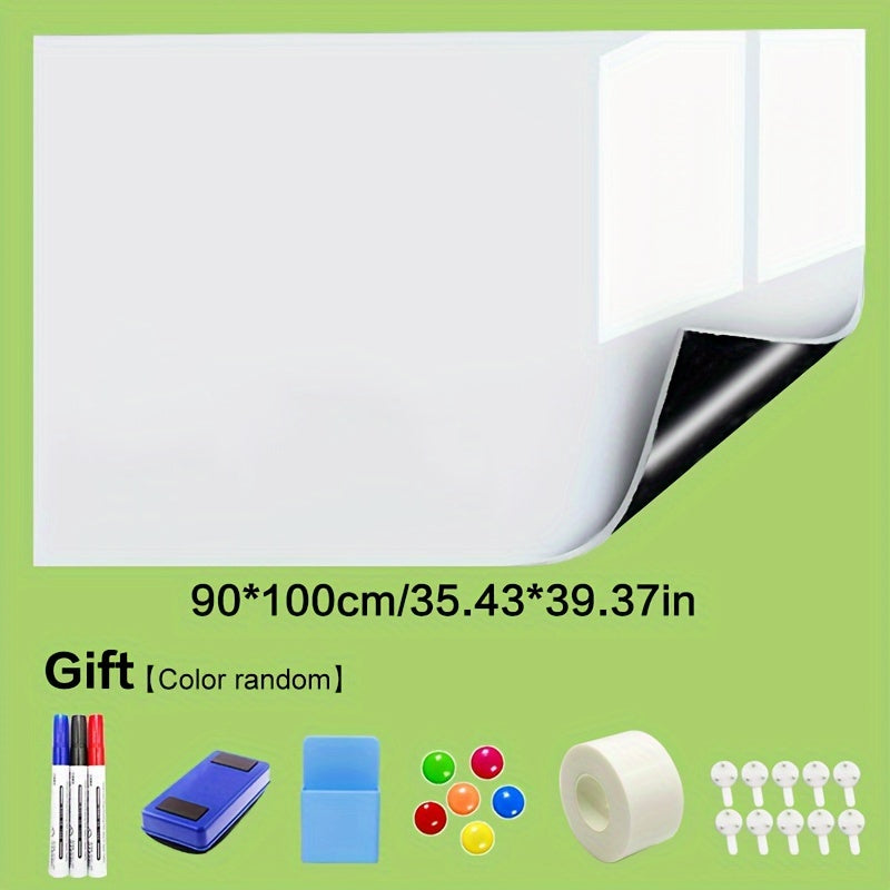 Magnetic Whiteboard Sheet PET Surface Easy Stick Peel Markers Accessories Home Office