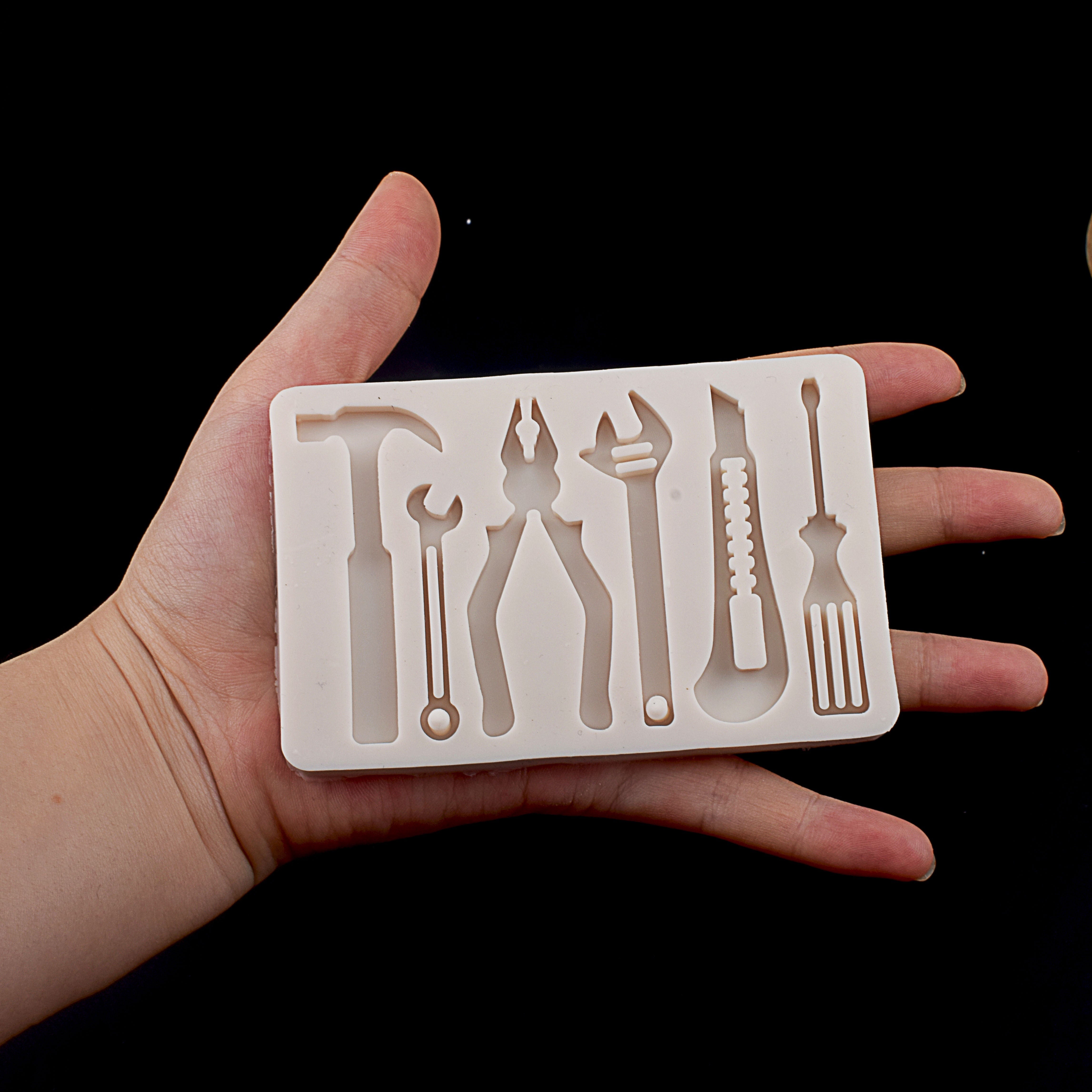 Steam Punk Chocolate Mold 3D Hammer Pliers Faucet DIY Cake Decorating Kitchen Accessory